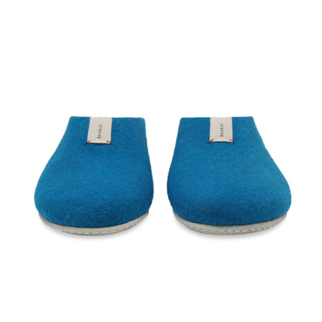 Mel Azur Blue, wollen pantoffel