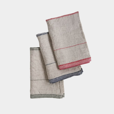 Tonalite rood, linnen theedoek