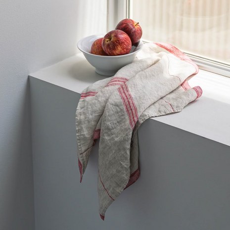 naturel linnen glazendoek