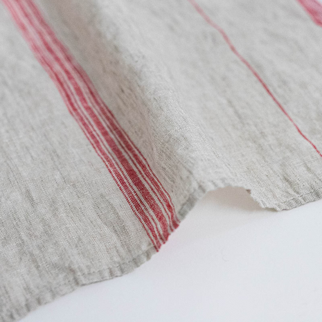 Tonalite rood, linnen theedoek