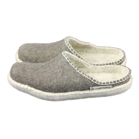 Vilten slipper bruin