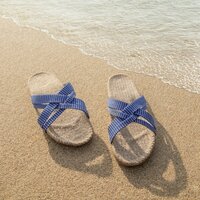 Dames #1 blauw-gestreept