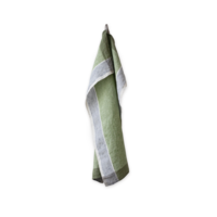 Sirène groen/blauw, linnen theedoek