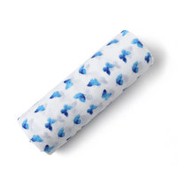 Malabar Baby swaddle Blue Butterfly