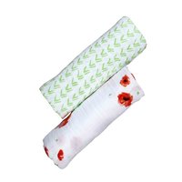Malabar Baby swaddle set Poppyfield grass