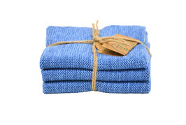 Blue mix, set of 3 dishcloths