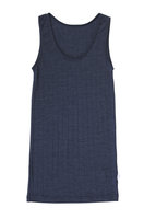 Emily, wol/zijde tanktop, blauw