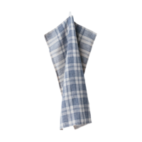 Raccourci blauw, linnen theedoek