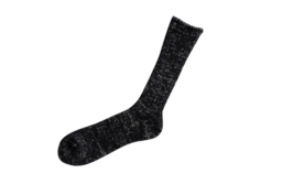 Geribde sokken van hennep en katoen midnight