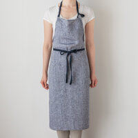 Manon Fil blue, linnen schort