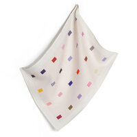 Blocks Roze, theedoek van biologisch linnen