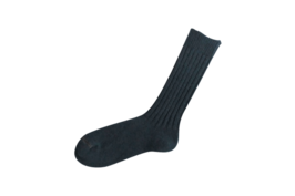 Nishiguchi Kutsushita wool ribbed socks navy