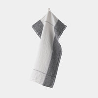 Orle donkergrijs, linnen theedoek