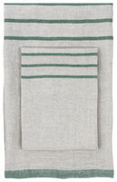 Usva linen bath towel, natural-green