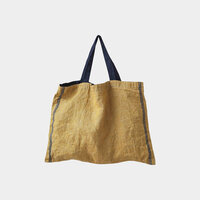 Duo, geel, linnen tas