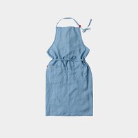 Manon Blue ciel, linnen schort