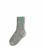 Warme sokken, kuithoogte, grijs, poison green, 37-41