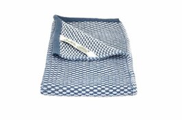 Donker rustiek blauw gastendoekje