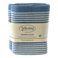 Blue stripes, set of 2 dishcloths