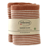 Masala stripes, set of 2 dishcloths