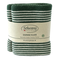 Zeegroen gestreept, set van 2 vaatdoekjes