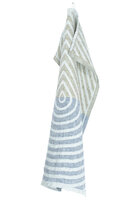 Metsälampi linnen handdoek, grijs-bosbesblauw-olijfgroen