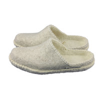 Felted wool slippers natural grey