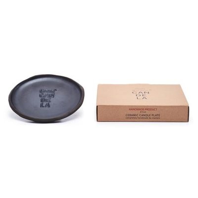 Munio Candela ceramic candle plate